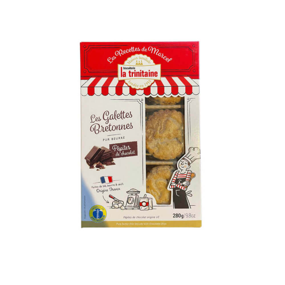 La Trinitaine Pure Butter Thins With Chocolate Chips